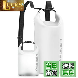 �y���������zSpigen ���S�h�� �h���C�o�b�O 20L + 2L�Z�b�g ��e�� �����b�N �h���o�b�O IPX6�F�� �C �v�[�� �_�C�r���O �ނ� �L�����v A630 AMP06026 (�X�m�[�E�z���C�g)