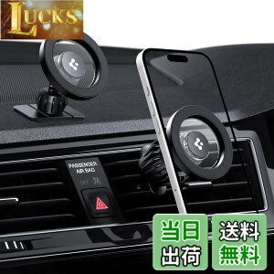 �y���������zSpigen �X�}�z�z���_�[ �ԁy2 in 1 �\���z���͂ȃ}�O�l�b�g���� MagSafe�����O�t�� �ǉ��_�b�V���{�[�h�}�E���g�t�� �X�}�z�X�^���h �ԍ� iPhone 16/15/14/13/12�V���[�Y MFT13 ACP08314 (�u��