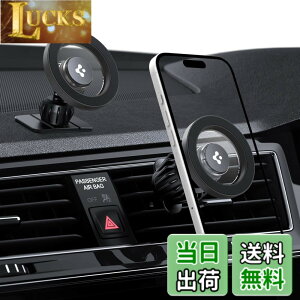 �y���������zSpigen �X�}�z�z���_�[ �ԁy2 in 1 �\���z���͂ȃ}�O�l�b�g���� MagSafe�����O�t�� �ǉ��_�b�V���{�[�h�}�E���g�t�� �X�}�z�X�^���h �ԍ� iPhone 16/15/14/13/12�V���[�Y MFT13 ACP08316 (�}�b