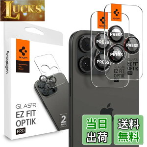 �y���������zSpigen iPhone16Pro �J�����ی� iPhone16ProMax �J�����ی�t�B���� 9H�d�x�����K���X L-Series Edition iPhone16Pro/ProMax/15Pro/ProMax/14Pro/ProMax�Ή� �����Y�v���e�N�^�[ 2����