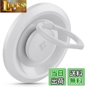 �y���������zSpigen O-Mag Ring (MagFit) ���C�d�b�z���_�[�O���b�v MagSafe�p (iPhone 16 Pro Max, 16 Pro, 16 Plus, 16, 15, 14, 13, 12�V���[�Y) - �z���C�g