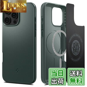 �y���������zSpigen iPhone 16 Pro �P�[�X MagSafe�Ή� �}�O�l�b�g���� �ČRMIL�K�i �}�b�g ���^ �V���E�t�B�b�g�E�}�O�t�B�b�g ACS08109 (�A�r�X�E�O���[��)
