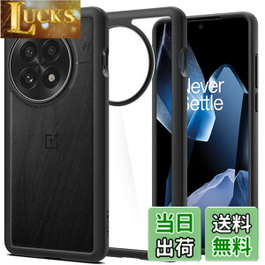 �y���������zSpigen OnePlus 13 �P�[�X �N���A ���C�����X�[�d�Ή� �o���p�[2�d�\�� �ČRMIL�K�i�擾 �ϏՌ� ���菝�h�~ ���΂ݖ��� �E���g���E�n�C�u���b�h ACS07690 (�}�b�g�E�u���b�N)