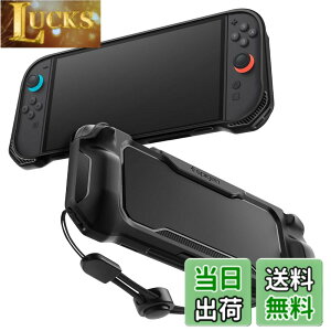 �y���������zSpigen Switch2�Ή��P�[�X �O���b�v���� �ی�J�o�[ �Ռ��z�� �X�C�b�`2�P�[�X �X�g���b�v�t�� ���M�b�h�E�A�[�}�[ ACS09075�i�}�b�g�u���b�N�j