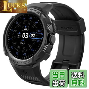 �y���������zSpigen Google Pixel Watch 41mm ��̌^�o���h�yPixel Watch 3 / 2 / 1 41mm �Ή��z�P�[�X �ϏՌ� �X�|�[�c�o���h ���� �Ռ��z�� �ϋv�� ���h�~ ���M�b�h�E�A�[�}�[�E�v�� ACS04800 (�u���b�N)
