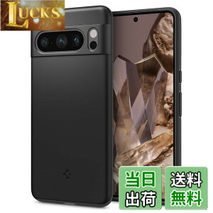 �y���������zSpigen Google Pixel8 Pro �P�[�X �ɔ� �����Y�ی� �C�菝�h�~ ���^�J�o�[ �y�� �w��h�~ �V���v�� �}�b�g�d�グ ���C�����X�[�d�Ή� �V���E�t�B�b�g ACS06325 (�u���b�N)