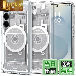 �y���������zSpigen Galaxy S25 �P�[�X Magfit�Ή� �N���A �X�g���b�v�z�[�� �ČRMIL�K�i �E���g���E�n�C�u���b�h�E�}�O�t�B�b�g ACS09004 (�[���E�����E�z���C�g)