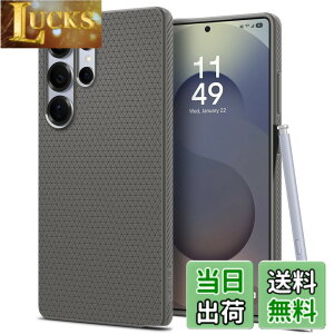 �y���������zSpigen Galaxy S25 Ultra �P�[�X �ϏՌ� ���^ �d��35g �X�g���b�v�z�[���t�� �ČRMIL�K�i�擾 �J�����ی� ���h�~�Ռ��z�� ���L�b�h�E�G�A�[ ACS08954 (�}�[�u���E�O���[)