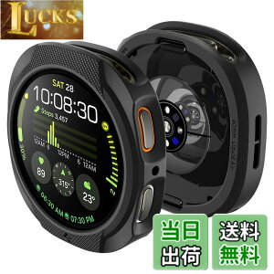 �y���������zSpigen Galaxy Watch 8 44mm �P�[�X �X���� �V���v�� �y�� �ی�J�o�[ TPU �Ռ��z�� �ȒP�Ȏ��t�� �M�����N�V�[�E�H�b�`�p ���L�b�h�E�G�A ACS09839 (�}�b�g�E�u���b�N)