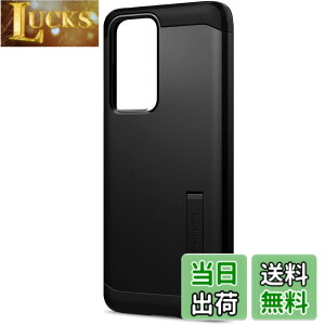 �y���������zSpigen Galaxy S21 Ultra �P�[�X [ SC-52B ] �ϏՌ� �X�^���h�@�\ �ČRMIL�K�i�擾 �O�w�\�� �J�����ی� ���h�~ �Ռ� �z�� Qi�[�d ���C�����X�[�d �^�t�E�A�[�}�[ ACS02354 (�u���b�N)