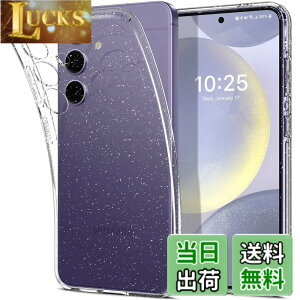 �y���������zSpigen Galaxy S24 �P�[�X �N���A TPU SC-51E | SCG25 �\�t�g�P�[�X �L���L�� �������� �ČRMIL�K�i�擾 ���΂ݖ��� ���h�~ �����Y�ی� ���^ �y�� ���L�b�h�E�N���X�^�� �O���b�^�[ ACS07345 (