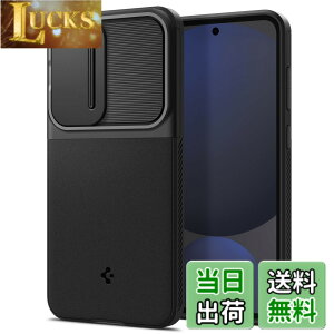 �y���������zSpigen Galaxy S24 FE �P�[�X �J�����J�o�[ �����Y�ی� �}�b�g �ϏՌ� �ČRMIL�K�i �I�v�e�B�b�N�E�A�[�}�[ ACS08626 (�u���b�N)