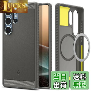 �y���������zSpigen Galaxy S25 Ultra �P�[�X Magfit�Ή� �ϏՌ� TPU �\�t�g �}�b�g �ČRMIL�K�i ���M�b�h�E�A�[�}�[�E�}�O�t�B�b�g ACS08952 (�}�[�u���E�O���[)