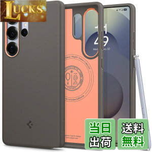 �y���������zSpigen Galaxy S25 Ultra �P�[�X Magfit�Ή� �ϋv�� �\�t�g �ق��肪�t���ɂ����f�� �c�[�g���J���[ �i�m�|�b�v�E�}�O�t�B�b�g ACS09058 (�p�p�C���E�O���[)