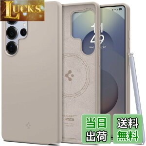 �y���������zSpigen Galaxy S25 Ultra �P�[�X Magfit�Ή� �V���R�� �ϏՌ� �y�� ���^�Ή� TPU �V���R���t�B�b�g�E�}�O�t�B�b�g ACS09165 (�i�`�������E�`�^�j�E��)