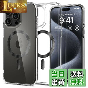 �y���������zSpigen �y�n��18�N�̋Z�p�́z iPhone 15 Pro �P�[�X MagSafe �N���A �ϏՌ� �ČRMIL�K�i�擾 �X�g���b�v�z�[�� ���ϗ}�� ���� �X�g���b�v�z�[�� 2�d�\�� �����Y�ی� �C�菝�h�~ MagSafe ���C