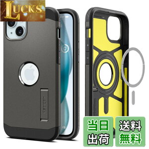�y���������zSpigen �y�n��18�N�̋Z�p�́z iPhone 15 �P�[�X MagSafe �ϏՌ� �X�^���h�t�� �ČRMIL�K�i�擾 �}�O�l�b�g���� 3�w�\�� �J�����ی� ���h�~ �Ռ��z�� ���C�����X�[�d�Ή� �^�t�E�A�[�}�[
