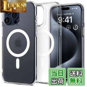 �y���������zSpigen �y�n��18�N�̋Z�p�́z iPhone 15 Pro �P�[�X MagSafe ������ �N���A �ϏՌ� �ČRMIL�K�i�擾 �X�g���b�v�z�[�� ���ϗ}���X�g���b�v�z�[�� 2�d�\�� �����Y�ی� �C�菝�h�~ MagSafe ��
