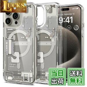 �y���������zSpigen �y�n��18�N�̋Z�p�́z iPhone 15 Pro �P�[�X MagSafe �N���A �ϏՌ� �ČRMIL�K�i�擾 �X�g���b�v�z�[�� ���ϗ}�� ���� �X�g���b�v�z�[�� 2�d�\�� �����Y�ی� �C�菝�h�~ MagSafe ���C