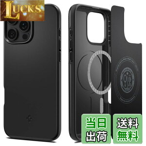 �y���������zSpigen �y�n��18�N�̋Z�p�́ziPhone 16 Pro Max �P�[�X MagSafe�Ή� �}�O�l�b�g���� �ČRMIL�K�i �}�b�g ���^ �V���E�t�B�b�g�E�}�O�t�B�b�g ACS07978 (�u���b�N)