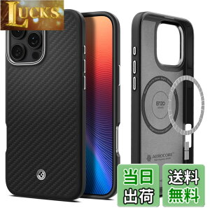 �y���������zSpigen �y�n��18�N�̋Z�p�́ziPhone 16 Pro Max �P�[�X MagSafe�Ή� �}�O�l�b�g���� �}�b�g �ČRMIL�K�i �G���c�H�E�A���~�h�E�}�O�t�B�b�g ACS08017 (�u���b�N�E�V���o�[)