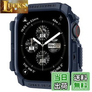 �y���������zSpigen Apple Watch 10 �P�[�X 42mm AppleWatch10 �Ή� ���� �Ռ� �z�� �^�t�l�X�f�U�C�� �ی�J�o�[ �A�b�v���E�H�b�`�P�[�X ���M�b�h�E�A�[�}�[ ACS08586 (�l�[�r�[�u���[)