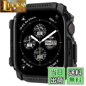 �y���������zSpigen Apple Watch 10 �P�[�X 46mm AppleWatch10 �Ή� ���� �Ռ� �z�� �^�t�l�X�f�U�C�� �ی�J�o�[ �A�b�v���E�H�b�`�P�[�X ���M�b�h�E�A�[�}�[ ACS08597 (�}�b�g�u���b�N)