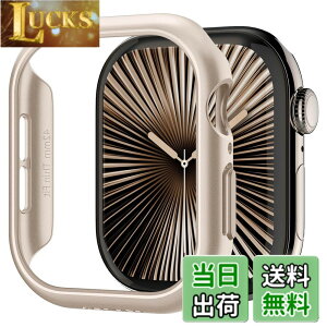 �y���������zSpigen Apple Watch 10 �P�[�X 42mm AppleWatch10 �Ή� ���� �Ռ� �z�� �ȒP�Ȏ��t�� �����^ �V���v�� �X���� �y�� �ی�J�o�[ �A�b�v���E�H�b�`�P�[�X �V���E�t�B�b�g ACS08590 (�X�^�[���C