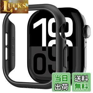 �y���������zSpigen Apple Watch 10 �P�[�X 42mm AppleWatch10 �Ή� ���� �Ռ� �z�� �ȒP�Ȏ��t�� �����^ �V���v�� �X���� �y�� �ی�J�o�[ �A�b�v���E�H�b�`�P�[�X �V���E�t�B�b�g ACS08588 (�u���b�N�j