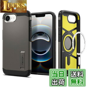 �y���������zSpigen �y�n��18�N�̋Z�p�́z iPhone 16e �P�[�X MagSafe�A�N�Z�T���[�Ή� �}�O�l�b�g���� �X�^���h ��� �}�b�g �ϏՌ� �ČRMIL�K�i �^�t�E�A�[�}�[�iAI�j�E�}�O�t�B�b�g ACS09136 (�K����