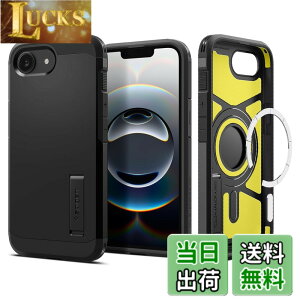 �y���������zSpigen �y�n��18�N�̋Z�p�́z iPhone 16e �P�[�X MagSafe�A�N�Z�T���[�Ή� �}�O�l�b�g���� �X�^���h ��� �}�b�g �ϏՌ� �ČRMIL�K�i �^�t�E�A�[�}�[�iAI�j�E�}�O�t�B�b�g ACS09137 (�u���b