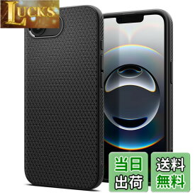 【送料無料】Spigen 【創業18年の技術力】 iPhone 16e ケース 米軍MIL規格 ストラップホール マット TPU バンパー 耐衝撃 リキッド・エア ACS09161 (マット・ブラック)
