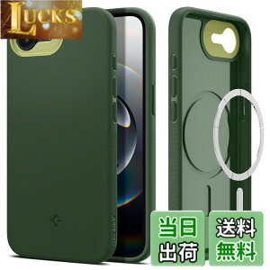 �y���������zSpigen �y�n��18�N�̋Z�p�́z iPhone 16e �P�[�X MagSafe�A�N�Z�T���[�Ή� �}�O�l�b�g���� �X�g���b�v�z�[�� �ČRMIL�K�i �i�m�|�b�v�E�}�O�t�B�b�g ACS09157 (�A�{�E�O���[��)