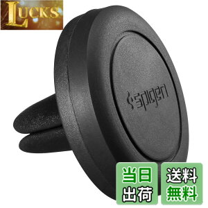 �y���������z�ySpigen�z �ԍڃz���_�[ �}�O�l�b�g�� �G�A�R�������o���� iPhone/Android�e�� ���[�� �Ή� �G�A�[ �x���g (�u���b�N)