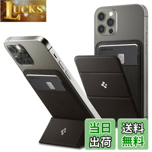 �y���������z[Spigen] MagSafe�Ή� �J�[�h�P�[�X �X�^���h �X���� �}�O�l�b�g���� �w�� �E�H���b�g iPhone 15 iPhone 14 iPhone 13 iPhone 12 �Ή� �}�O�l�b�g �J�[�h���� �}�O�l�b�g�t�� �V���s�Q�� �X�}�[