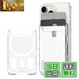 �y���������z[Spigen] MagSafe�Ή� �J�[�h�P�[�X �ő�3�� ����~�߃O���b�v iPhone 16, iPhone 15, iPhone 14, iPhone 13, iPhone 12�V���[�Y�Ή� �}�O�l�b�g �X�}�z �J�[�h�P�[�X �}�O�l�b�g�t�� ��ʌn IC�J�[�h