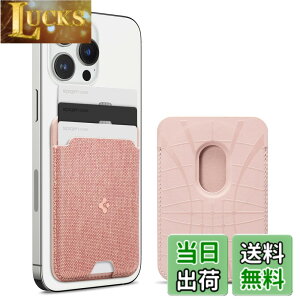 �y���������z[Spigen] MagSafe�Ή� �J�[�h�P�[�X �}�O�l�b�g���� ���C�V�[���h �X���� �w�� �E�H���b�g iPhone 15, iPhone 14, iPhone 13, iPhone 12 �Ή� �}�O�l�b�g �X�}�z �J�[�h�P�[�X �}�O�l�b�g�t�� ��