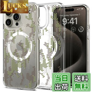 �y���������zSpigen �y�n��18�N�̋Z�p�́z iPhone 15 Pro Max �P�[�X �N���A MagSafe�Ή� �ϏՌ� �X�g���b�v�z�[�� ���ϖh�~ �o���p�[ �ČRMIL�K�i �E���g���E�n�C�u���b�h�E�}�O�t�B�b�g ACS07774 (�f�W