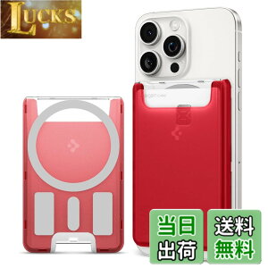 �y���������z[Spigen] MagSafe�Ή��J�[�h�P�[�X 3���J�[�h���[ iMac�f�U�C�� �}�O�l�b�g���� iPhone 16/15/14/13/12�V���[�Y�Ή� �}�O�l�b�g �X�}�z �J�[�h�P�[�X ��ʌn IC�J�[�h �N���V�b�N�EC1 AFA07399 (