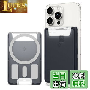 �y���������z[Spigen] MagSafe�Ή��J�[�h�P�[�X 3���J�[�h���[ iMac�f�U�C�� �}�O�l�b�g���� iPhone 16/15/14/13/12�V���[�Y�Ή� �}�O�l�b�g �X�}�z �J�[�h�P�[�X ��ʌn IC�J�[�h �N���V�b�N�EC1 AFA07398 (