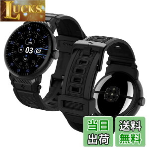 �y���������z[Spigen] Google Pixel Watch 3 / 2 / 1 �o���h �X�|�[�c ���������\ �ȒP���� �y�� ���� �J�[�{���e�N�X�`���[ �}�b�g�d�グ ���M�b�h�E�o���h (�}�b�g�E�u���b�N)