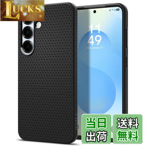 �y���������zSpigen �y�n��18�N�̋Z�p�́z Galaxy S25 �P�[�X �ϏՌ� ���^ �d��28.9g �X�g���b�v�z�[���t�� �ČRMIL�K�i�擾 �J�����ی� ���h�~ �Ռ��z�� ���L�b�h�E�G�A�[ ACS09000 (�}�b�g�E�u���b�N