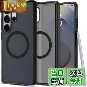 �y���������zSpigen �y�n��18�N�̋Z�p�́z Galaxy S25 Ultra �P�[�X MagSafe�Ή� ������ ���ϖh�~ �X�g���b�v�z�[�� �ČRMIL�K�i �E���g���E�n�C�u���b�h�E�}�O�t�B�b�g ACS08960 (�t���X�g�E�u���b�N)