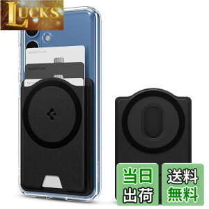 �y���������z�yGalaxy S25�V���[�Y��p�z Spigen ���ʃ}�O�l�b�g �J�[�h�P�[�X �X���� �J�[�h�z���_�[ �������U�[ 3�����[ �E�H���b�g - �o�����e�B�k�X�E�}�O�t�B�b�g�{�i�u���b�N�j