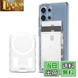 �y���������z[Spigen] �yGalaxy S25�V���[�Y��p�z �}�O�l�b�g���� �J�[�h�P�[�X ����~�߃V���R���p�^�[�� �N���A �J�[�h�z���_�[ 3�����[ �E�H���b�g �w�ʃ}�O�l�b�g - �E���g���n�C�u���b�h�E