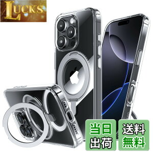 �y���������zNIMASO iPhone16ProMax�p �P�[�X �c�����Ή� 360°��]�X�^���h ��phone16 Pro Max�p �P�[�X MagSafe�Ή� �g�уX�}�z�P�[�X �����O�}�O�l�b�g���� �J�o�[ ���C�����X�[�d�Ή� �ČRMIL�K�i �Ϗ�
