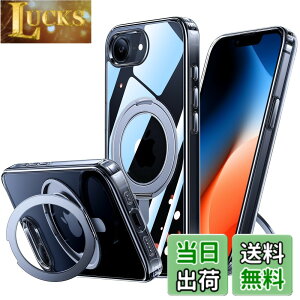 �y���������zNIMASO iPhone 16e �p �P�[�X �c�����Ή� 360°��]�X�^���h ��phone 16e �p �P�[�X MagSafe�Ή� �g�уX�}�z�P�[�X�i6.1�C���`�j �����O�}�O�l�b�g���� �J�o�[ �ČRMIL�K�i �ϏՌ� �����h�~