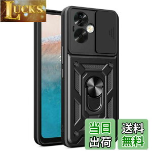 【送料無料】OPPO A79 5G ケース『AFINER』新型 TPU+PC カバー リング 360度回転 スタンド機能 車載ホルダー対応 レンズ保護 OPPO A79 5G 専用 耐衝撃 衝撃吸収 指紋防止 擦り傷防止 着脱簡単 (ブラッ