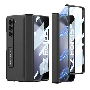 �y���������zUovon Galaxy Z Fold5 �P�[�X �K���X�t�B�����t�� Samsung SC-55D / SCG22 �p �J�o�[ Uovon �X�}�z�P�[�X ���^ �q���W�ی� �y�� �X�^���h�t�� �S�ʕی� �J���������Y�ی� ������� �l�C �X�g��