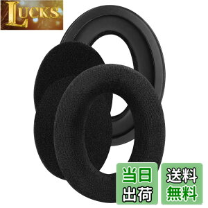 �y���������zGeekria �C���[�p�b�h Comfort �݊��� �p�b�h �[���n�C�U�[ Sennheiser HD505, HD 515, HD 518, HD 555, HD558, HD559, HD569, HD579, HD589 �w�b�h�z���ɑΉ� �p�b�h �C���[/�C���[�J�b�v �x���A (�u���b�N)